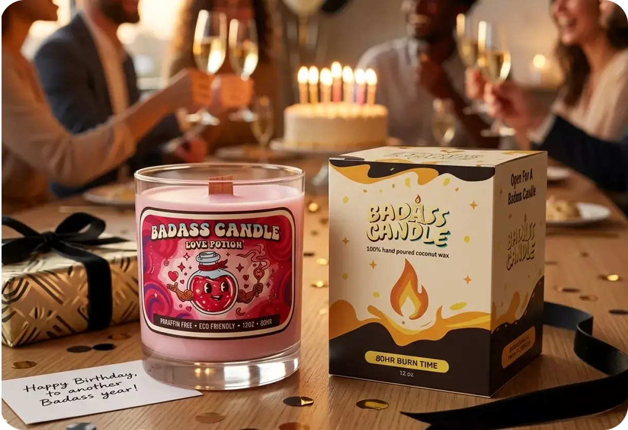 Birthday gift candles