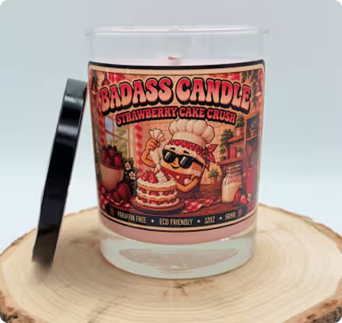 Strawberry Cake Crush Candle