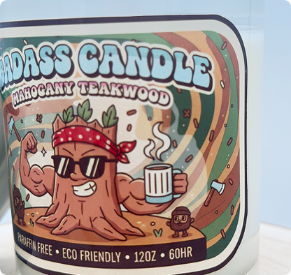 Mahogany Teakwood Candle