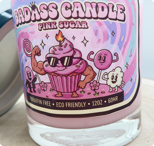 Pink Sugar Candle