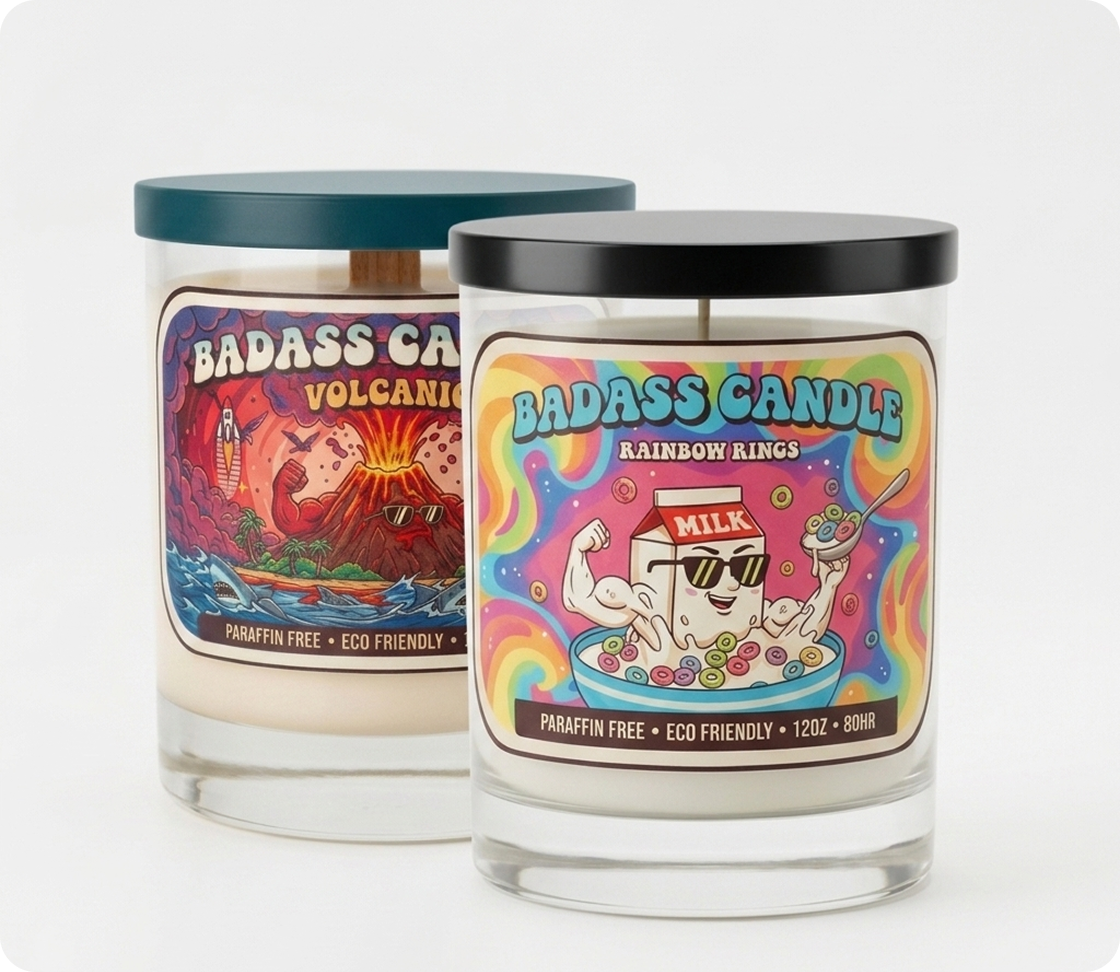 Volcanic + Rainbow Rings Candle Bundle