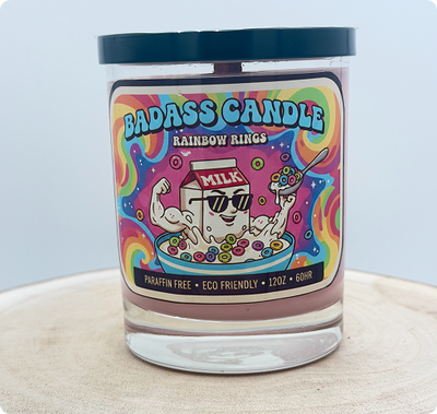 Rainbow Rings Candle