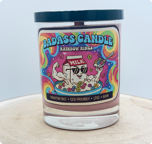 Rainbow Rings Candle