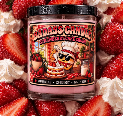 Strawberry Cake Crush Candle
